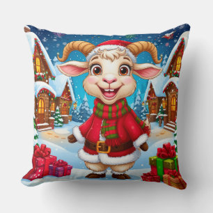 🐐 Weihnachtsziege Geschenk Für Das Jahr Der Ziege Kissen