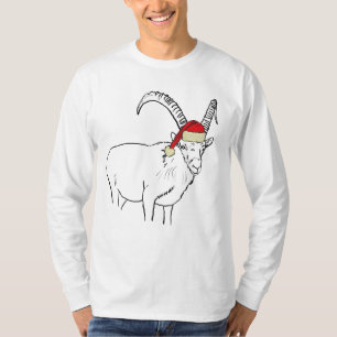 Weihnachtsziege Lustig Festlich Weihnachtsmann Tie T-Shirt