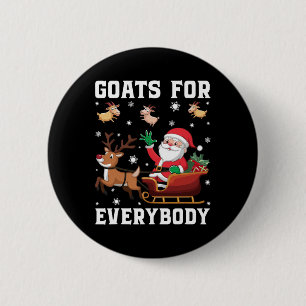 Weihnachtsziege Lustige Ziegen Für Jedermann  Button