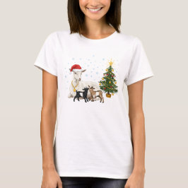 Weihnachtsziegen-T-Shirt – Rustikale Natur T-Shirt