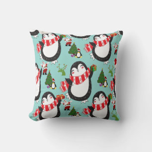 Weihnachtszierkissen, Pinguin Kissen