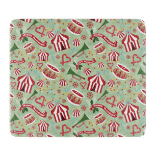 Weihnachtszirkus Schneidebrett