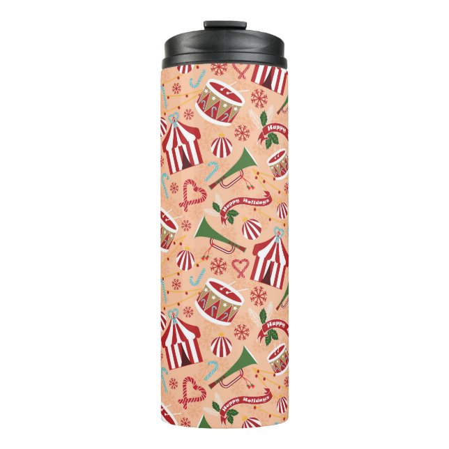 Weihnachtszirkus Thermosbecher (Vorderseite)