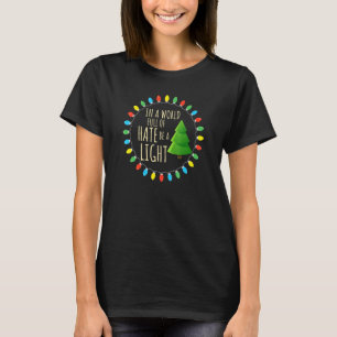 Weihnachtszitat Inspirierte Xmas-Lichter Bezogen a T-Shirt