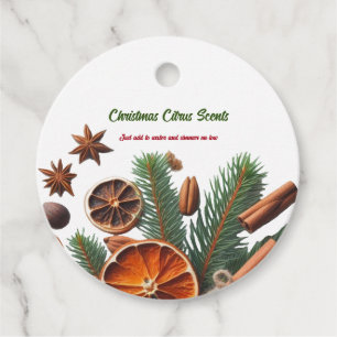 Weihnachtszitrus Simmer Pot Geschenkanhänger