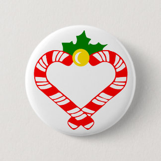 Weihnachtszuckerstange Button
