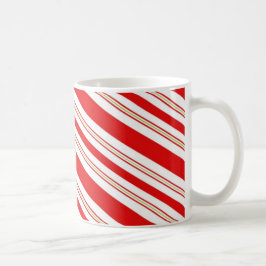 Weihnachtszuckerstange-Streifen Kaffeetasse