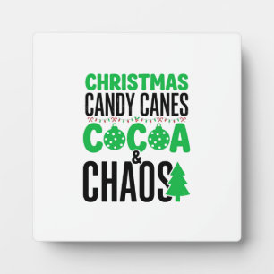 Weihnachtszuckerstangen Kakao Chaos Design Fotoplatte