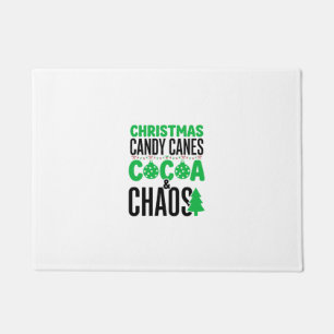 Weihnachtszuckerstangen Kakao Chaos Design Fußmatte