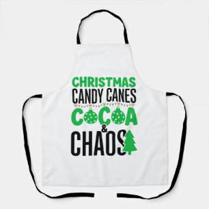 Weihnachtszuckerstangen Kakao Chaos Design Schürze