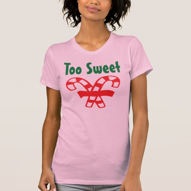 Weihnachtszuckerstangen T-Shirt (Vorderseite)
