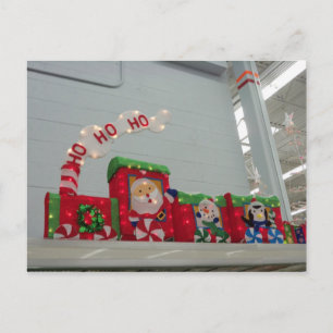 Weihnachtszug Feiertagspostkarte