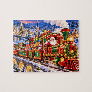 Weihnachtszug-Feiertagsszene