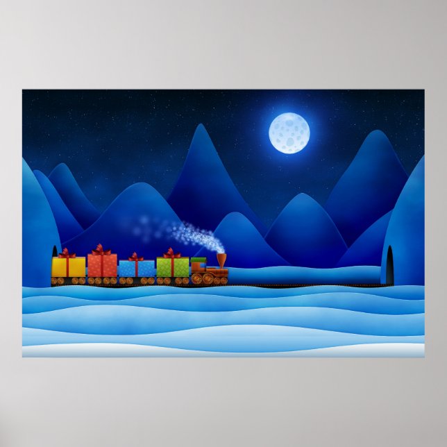 Weihnachtszug Poster (Vorne)