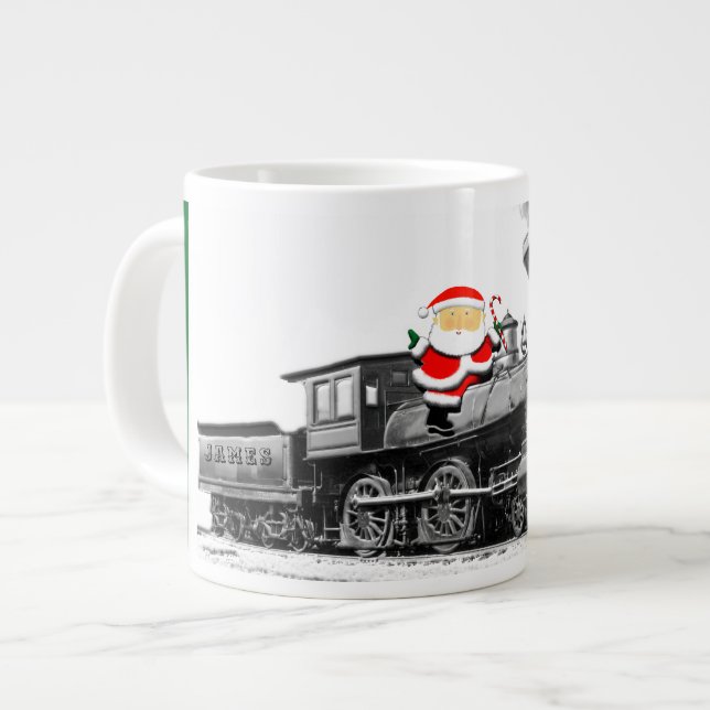 Weihnachtszug sammelbar Jumbo-Tasse (Vorderseite Links)