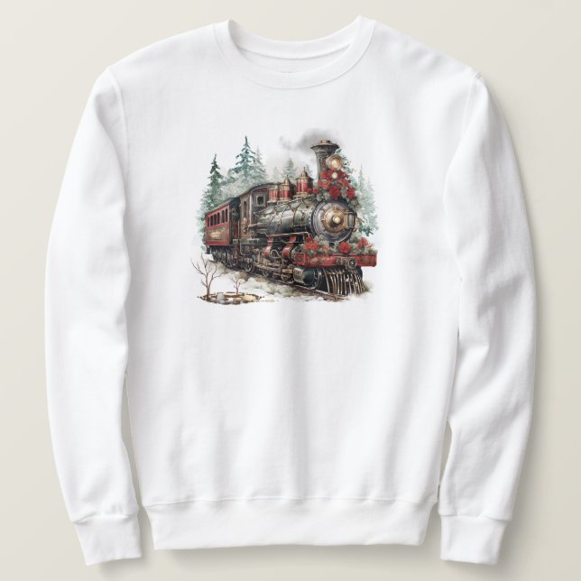 Weihnachtszug Sweatshirt (Design vorne)