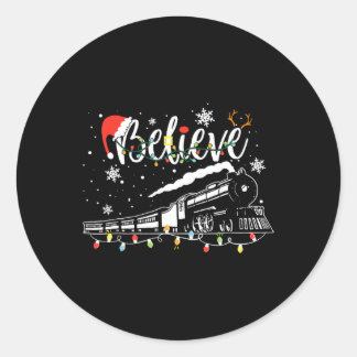 Weihnachtszug Weihnachten Glauben Polar Express Xm Runder Aufkleber