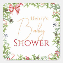 Weihnachtszweige Babyduschgeschlecht neutral