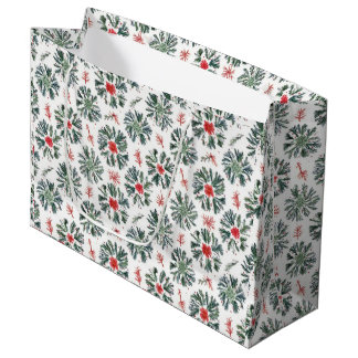 Weihnachtszweige Große Geschenktüte