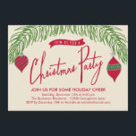 Weihnachtszweige Weihnachts-Party Einladung<br><div class="desc">Diese stilvollen Feierlichkeiten tragen zu einer modernen und eleganten Touch bei. Design © www.berryberrysweet.com</div>