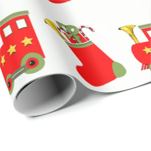Weihnachtzug Geschenkpapier