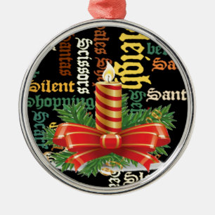 Weihnterzenkerzen-Wortkunst-Kollektion Ornament Aus Metall