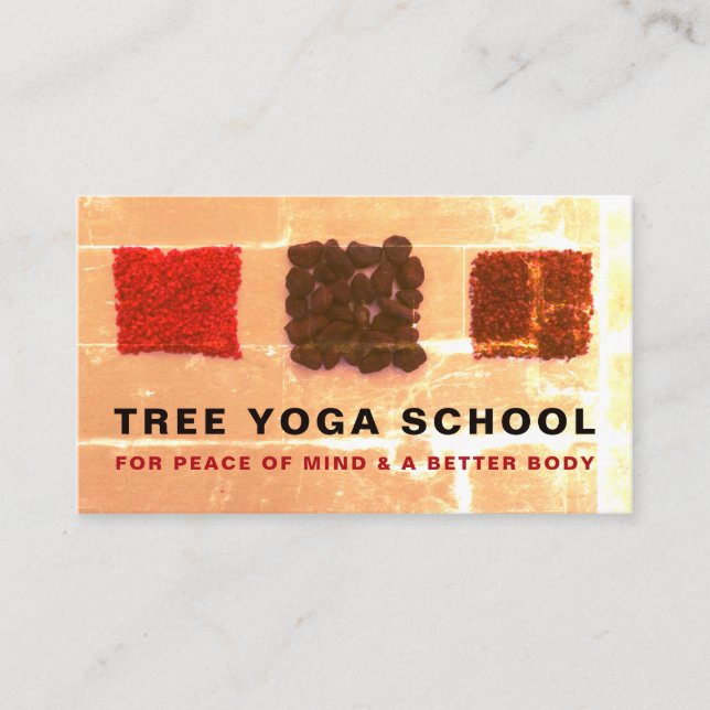 Weihrauchplätze, Yoga-Instruktor Visitenkarte (Vorderseite)