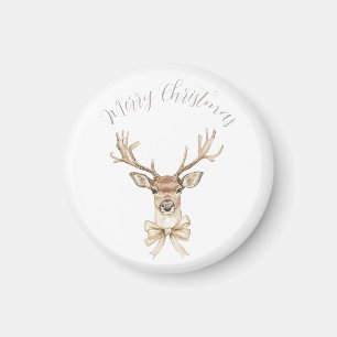 Weihschen mit goldenem Bogen Weihnachten Magnet