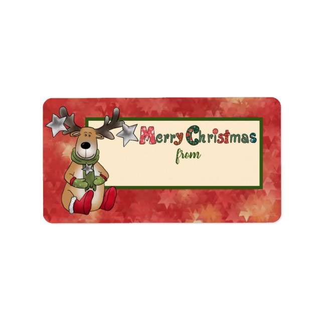 Weihsstickbild Adressaufkleber (Vorne)