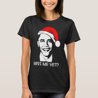 WeihWeihnachtsObama Miss Me Obama Noch Obama Santa T-Shirt