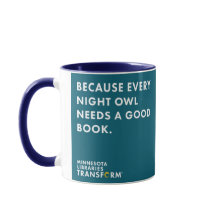 Weil aquamarine Nachteulen-Tasse