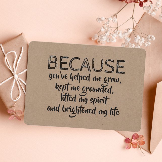 Weil du mein Leben aufgehellt hast BRIDESMAID CARD Einladung (Von Creator hochgeladen)