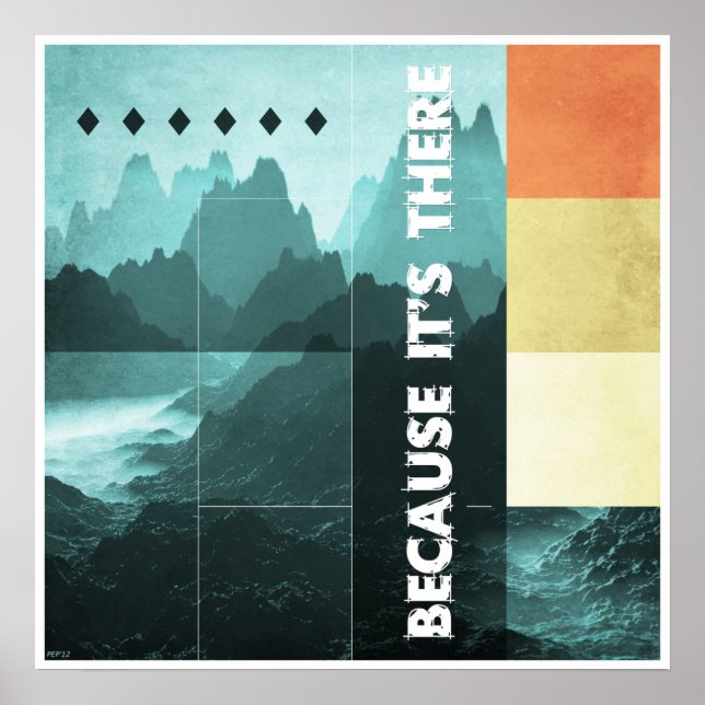 Weil es da ist poster (Vorne)