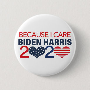 Weil ich Care Biden Harris 2020 Button
