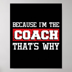 Weil ich der Coach bin, deshalb - Kickboxen Boxi Poster