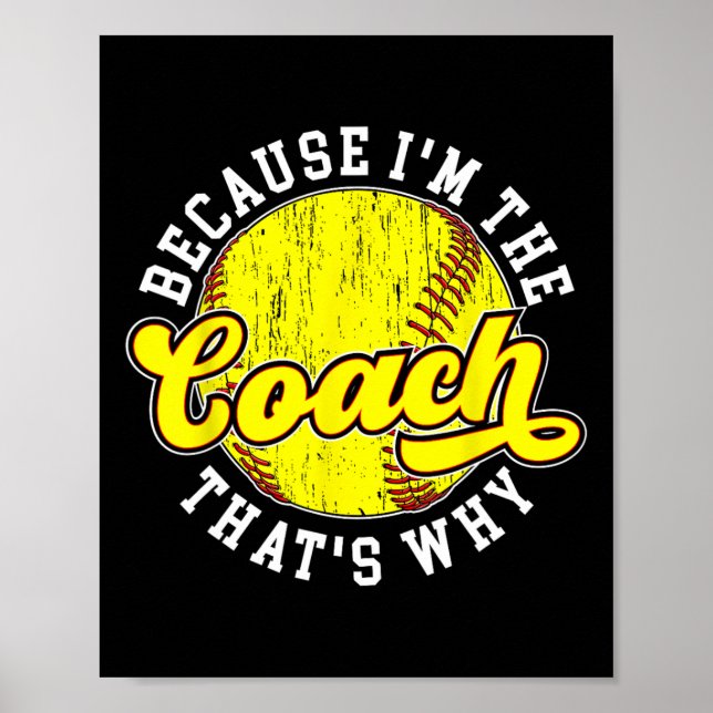 Weil ich der Coach Softll Coach Softll Coaching bi Poster (Vorne)