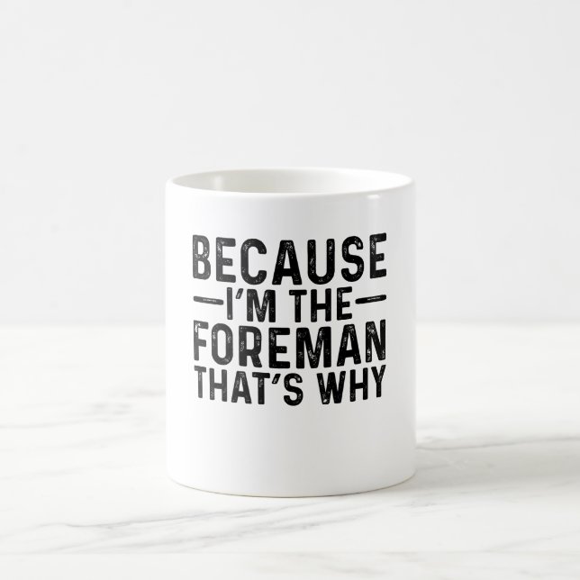 Weil ich der Forscher bin, deshalb Kaffeetasse (Mittel)