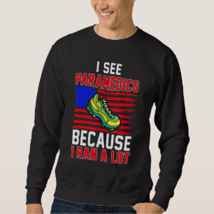Weil ich einen großen Halbmarathon Fitness Läufer Sweatshirt