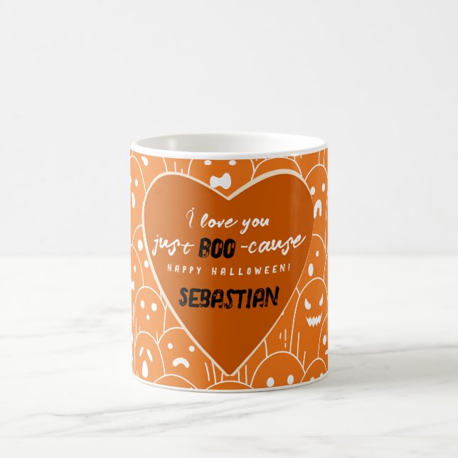 Weil ich Sie nur Bookause Ghost Gang Orange Liebe Kaffeetasse (Mittel)
