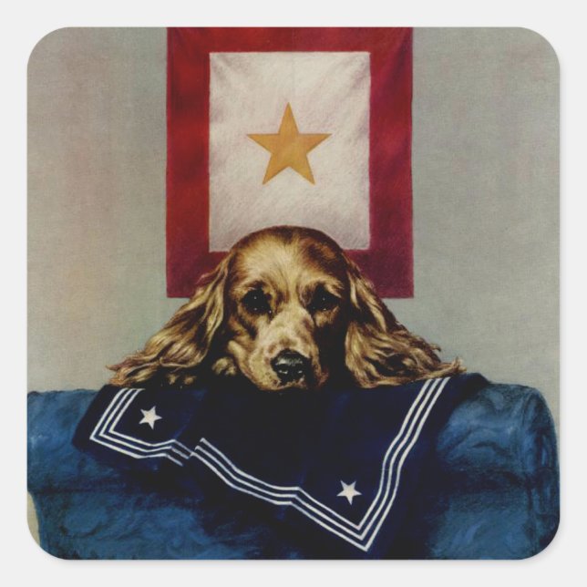 Weil jemand sprach quadratischer aufkleber (Vorderseite)