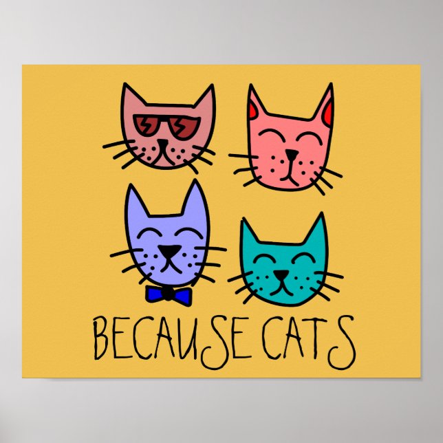 WEIL KATS Posters Prints Poster (Vorne)