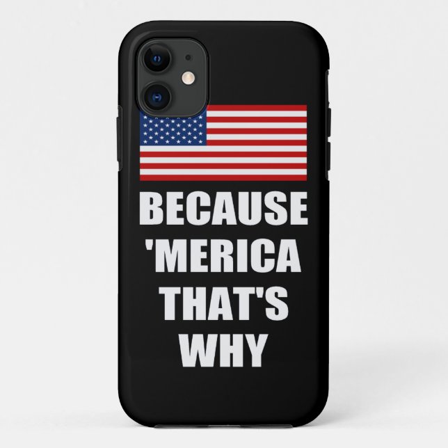 WEIL MERICA DESHALB US Flagge iPhone 5 Fall Case-Mate iPhone Hülle (Rückseite)