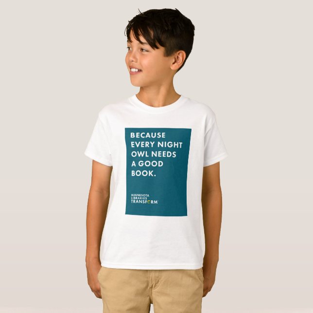 Weil Nachteulen-Jungen-T - Shirt (Vorne ganz)