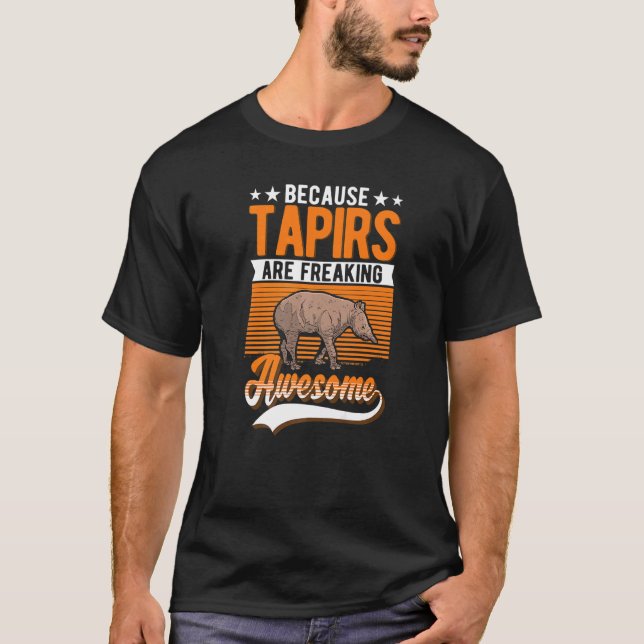 Weil Tapire Phantastisches Tapir frieren T-Shirt (Vorderseite)