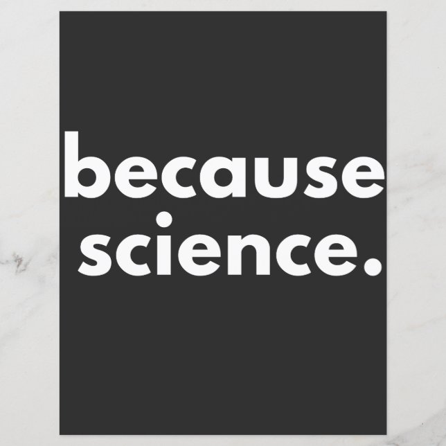 Weil Wissenschaft (Vorderseite)
