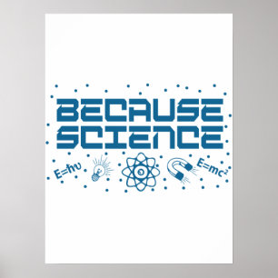 Weil Wissenschaft funny Poster