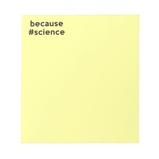 Weil Wissenschaft Notizblock (Vorderseite)