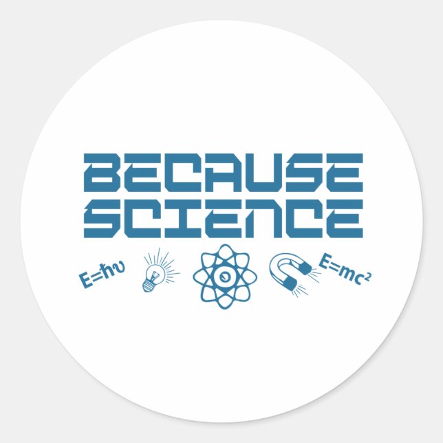 Weil Wissenschaft Runder Aufkleber (Vorderseite)