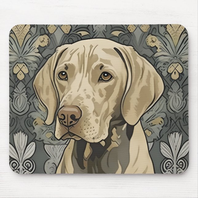 Weimaraner AI Art Mouse Pad Mousepad (Vorne)