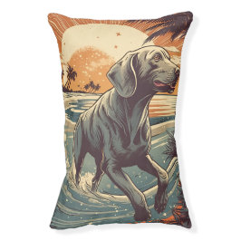 Weimaraner am Strand Haustierbett
